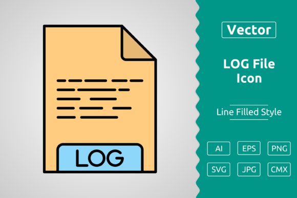 LOG File Format Icon Graphics for Crafters