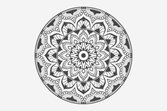 Mandala Coloring Page Graphics for Crafters
