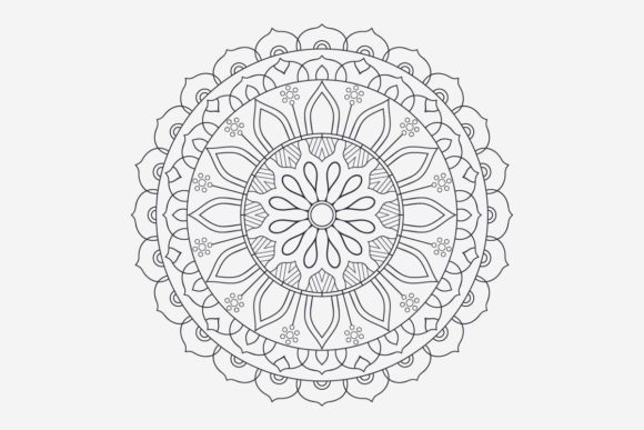 Mandala Flower Graphics for Creative Projects
