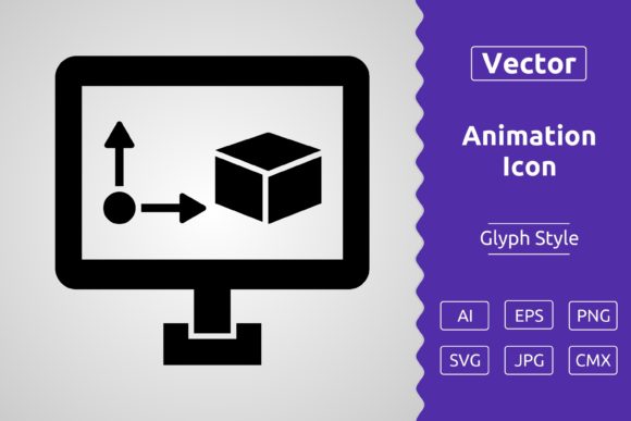 Vector Animation Glyph Icon Graphics for Modern Branding
