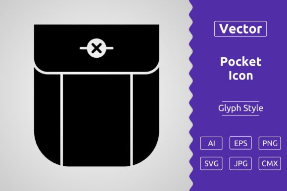 Vector Pocket Glyph Icon Graphics