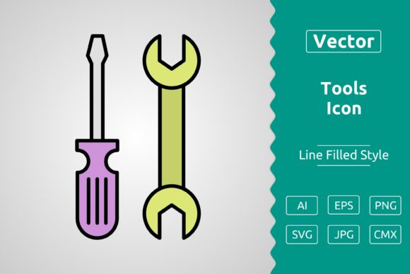 Vector Tools Filled Outline Icon Graphics