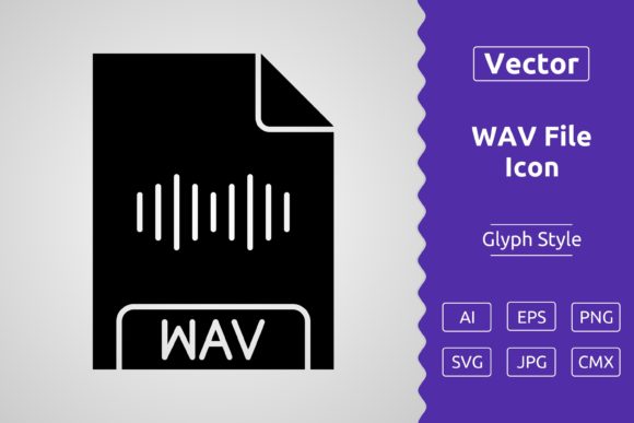 WAV File Format Icon for Modern Graphics